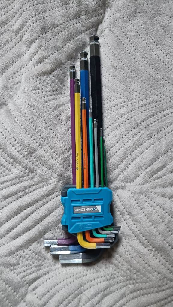 image for WORKZONE Hex Key Set – 9 Piece (Colour-Coded)