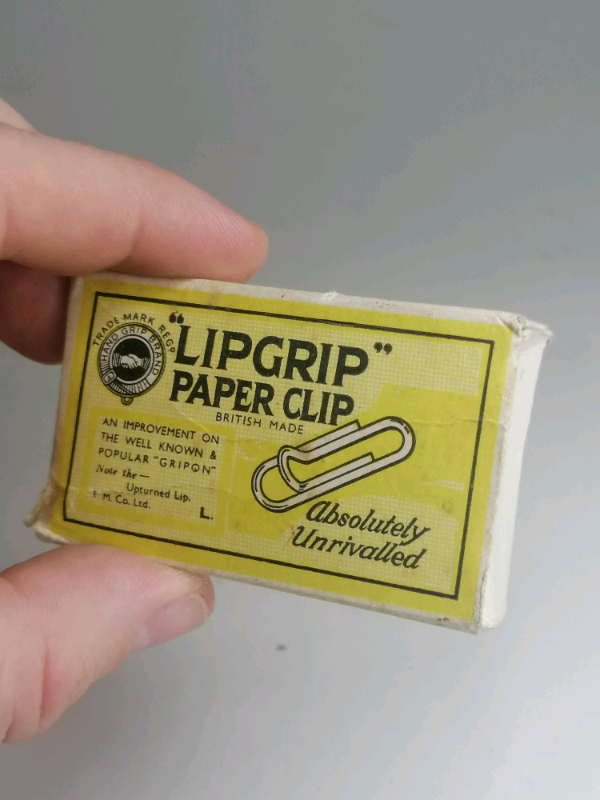 Vintage. Paper clip, British made. 3 inch 