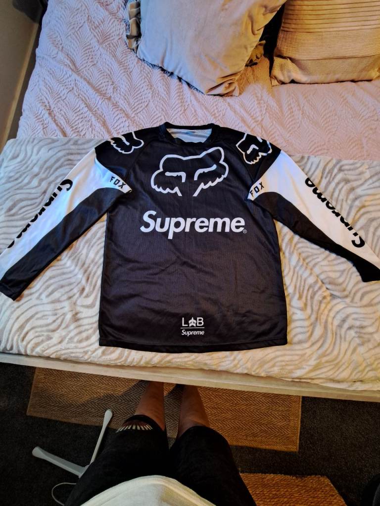 Supreme Fox Racing Moto Jersey - Black, Good Condition