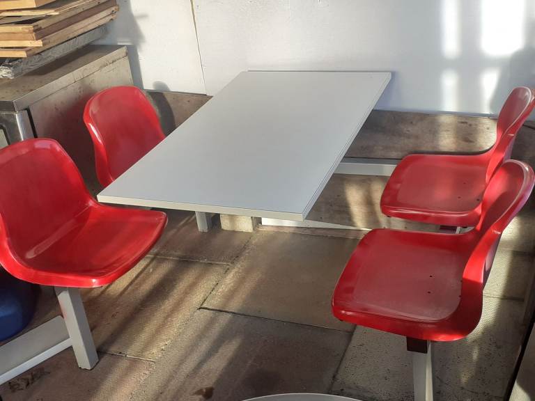   4 seater cafe style table & chair set indoor or outdoor