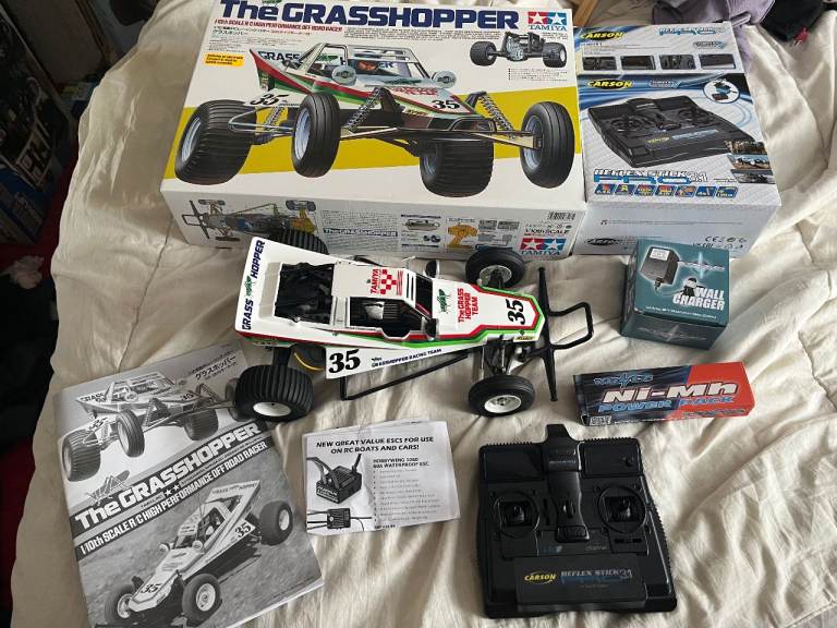 TAMIYA GRASSHOPPER RC BUGGY - BRAND NEW BUILD FULLY READY TO RUN £100 NO OFFERS. SEE ALL PICTURES