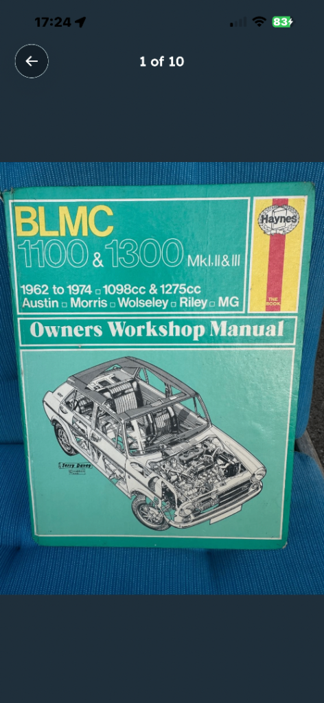 BLMC     Fwd   Haynes  Manual    £5  