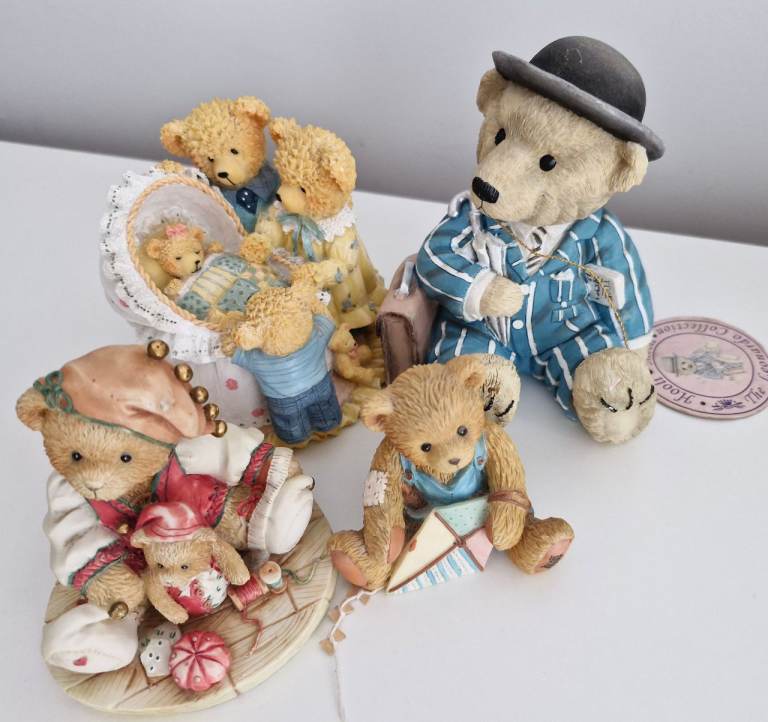 Vintage Teddy Bears Figurines Gifts