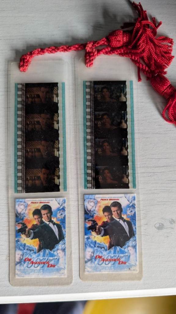 James Bond film cell bookmarks - Die Another Day