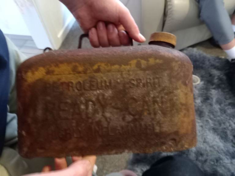 Vintage Petroleum Spirit Can - Rusty, Fair Condition