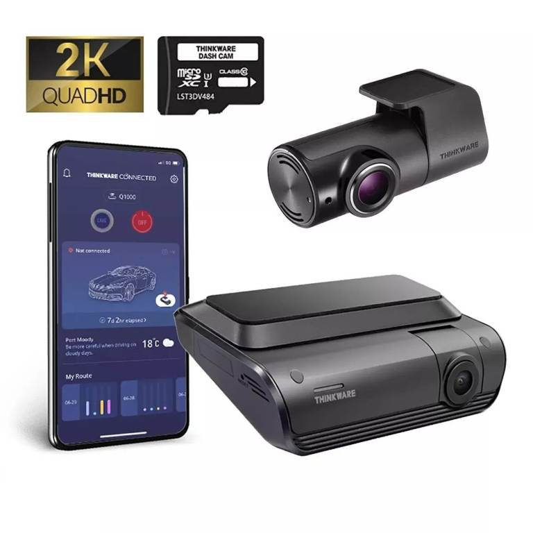  Thinkware Q1000 Front & Rear Dash Cam 2k QHD Inc hardwiring & fitting