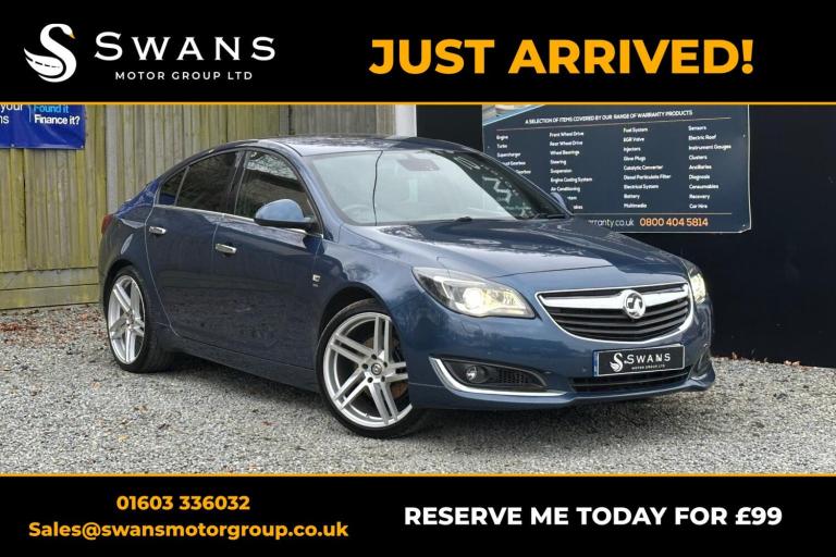 VAUXHALL INSIGNIA 2.0 CDTi BiTurbo SRi VX Line Nav Blue Manual Diesel 2015
