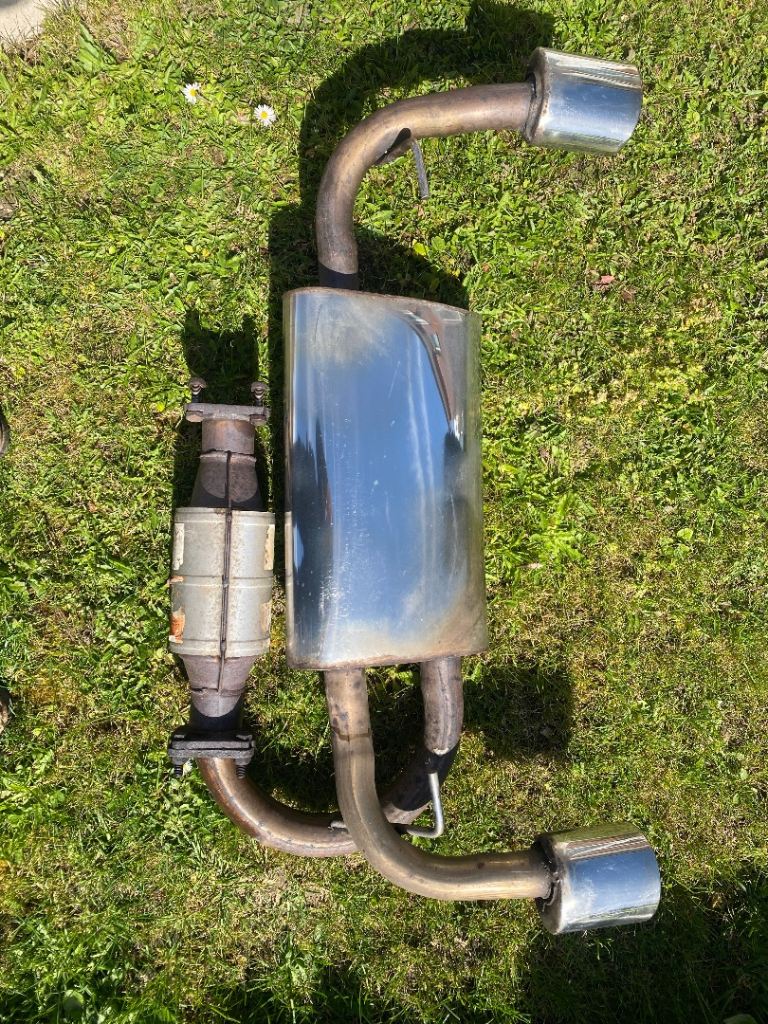 Stainless steel exhaust for mgf