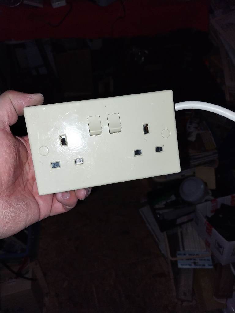 Caravan double plug socket 