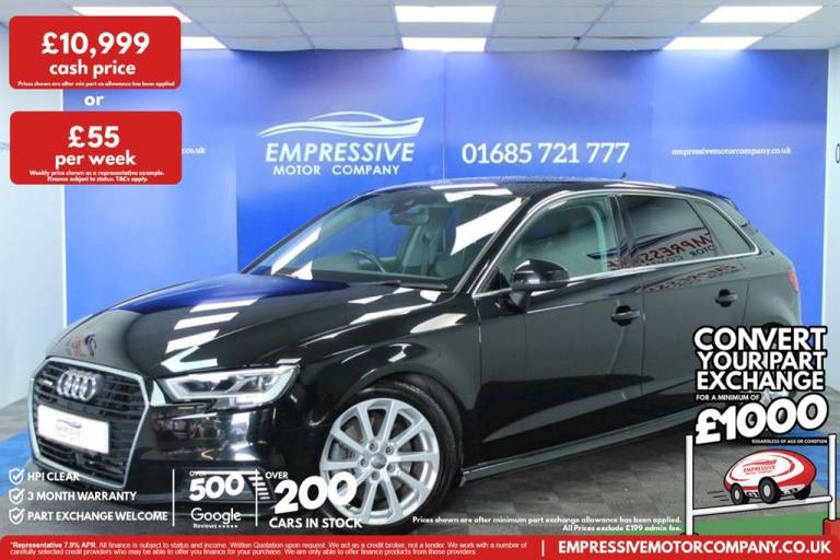2020 70 AUDI A3 1.4 TFSIE 40 E-TRON SPORTBACK 5DR PETROL PLUG-IN HYBRID S TRONIC