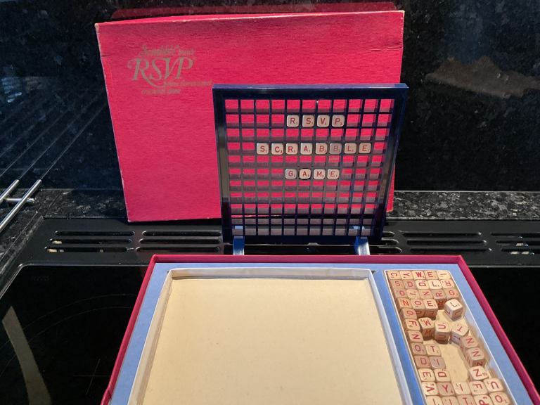 Vintage RSVP A Scrabble Company 3D board game