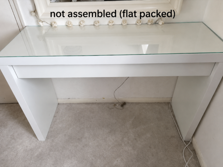 NEW IKEA MALM Table White 120x41cm (Not Assembled - flat packed)