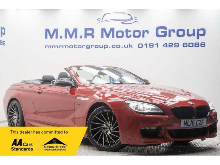 2016 BMW 6 Series 3.0 640d M Sport Auto Euro 6 (s/s) 2dr Convertible Diesel Automatic