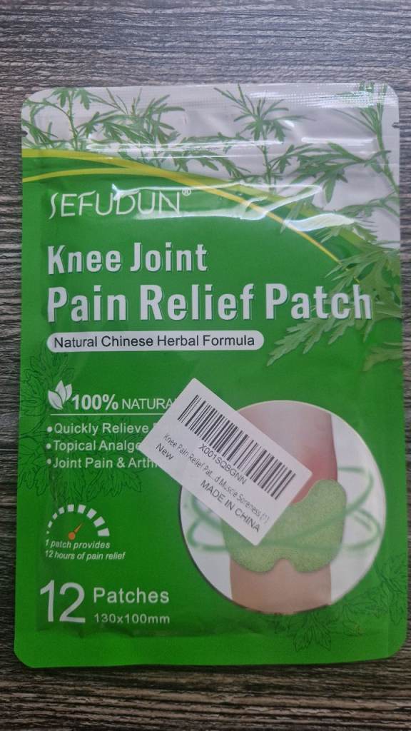 SEFUDUN Knee Joint Pain Relief Patches - 12 Patches, New