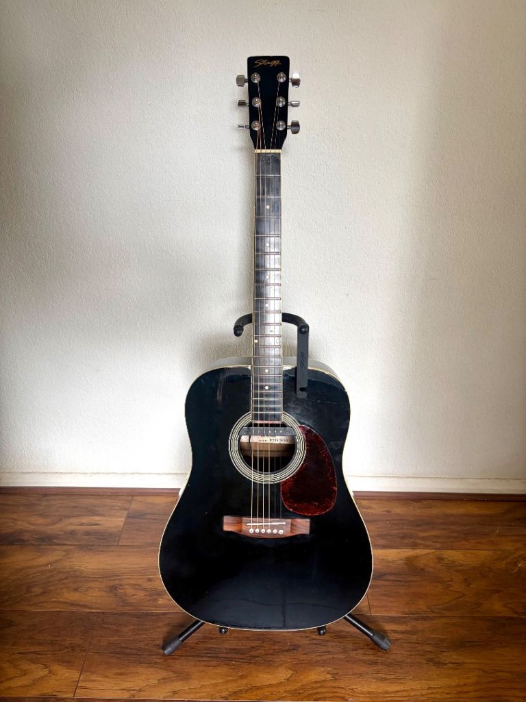 Stagg SW205BK Electro Acoustic Guitar