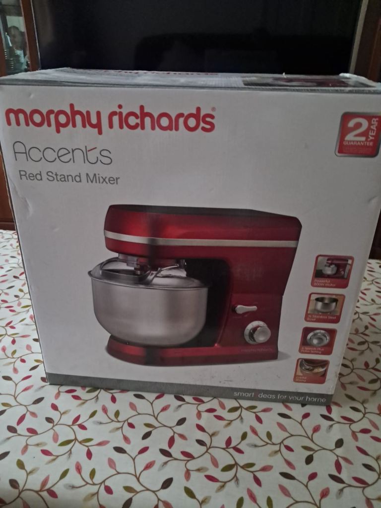 Brand New Morphy Richards Red Stand Mixer 