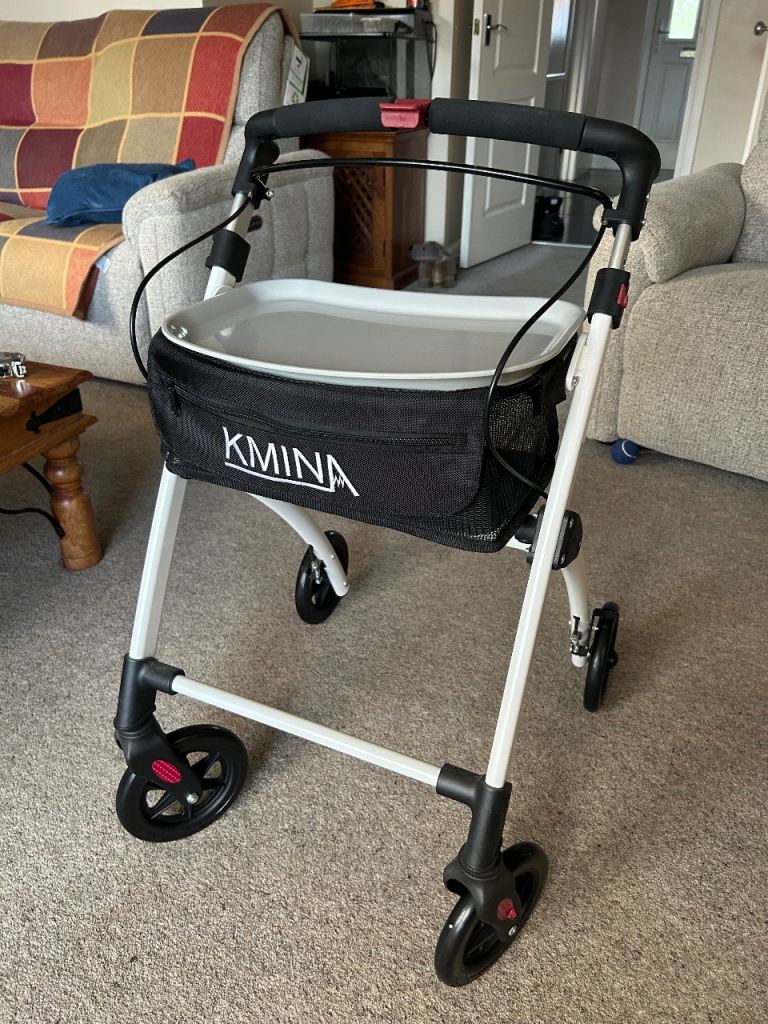 Walking frame with wheels