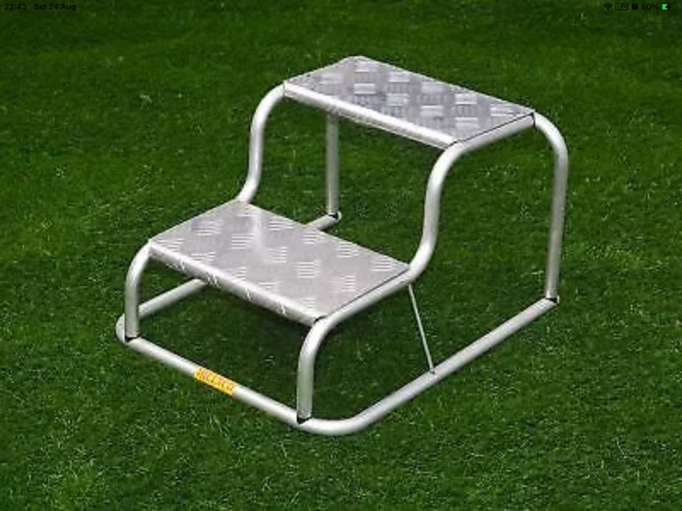 Aluminium caravan or motor home steps