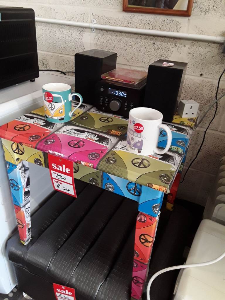 Vintage bespoke VW camper van coffee table Low Cost Moves 2nd Hand Items STALYBRIDGE SK15 3DN