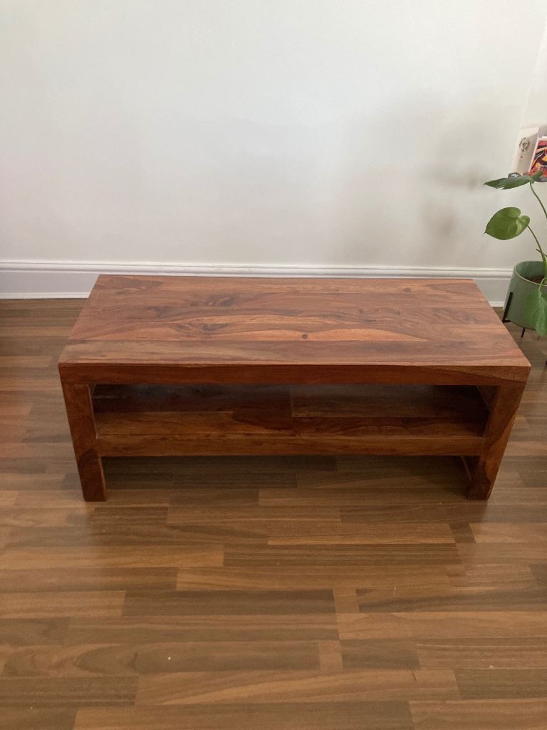 Mango wood coffee table/TV stand