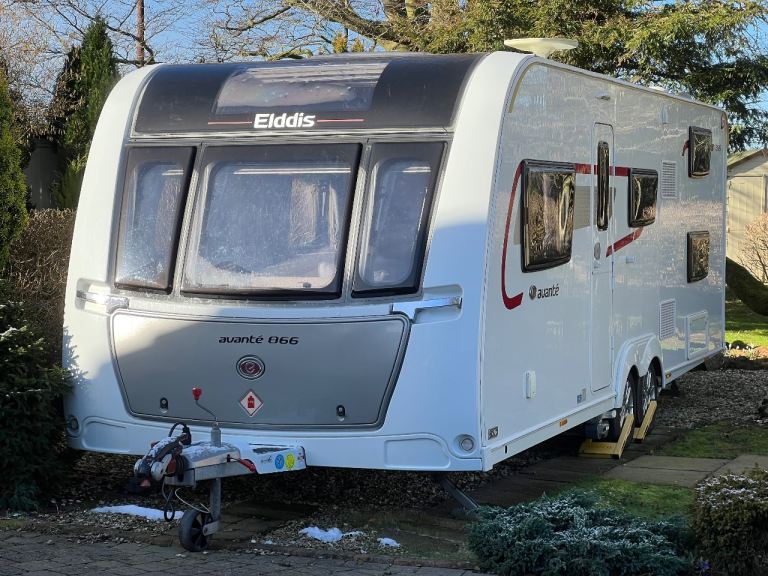 2018 Elddis Avante 866 8ft wide, twin axel, 6 berth caravan. 