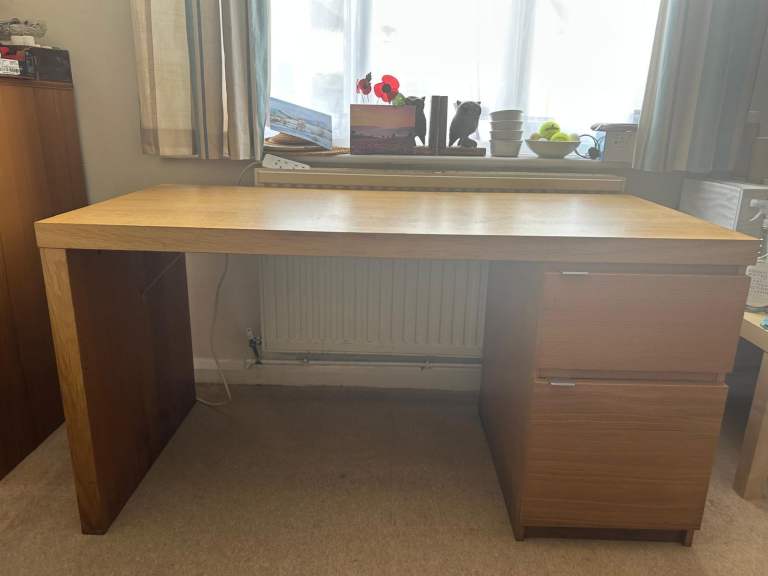 Office Desk with Drawer & Cupboard Study Computer 1