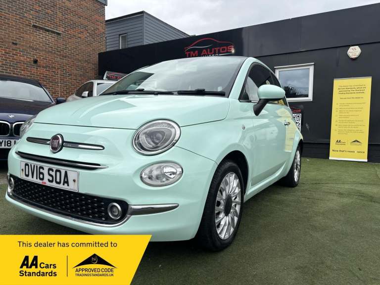 2016 Fiat 500 1.2 Lounge Euro 6 (s/s) 3dr Petrol