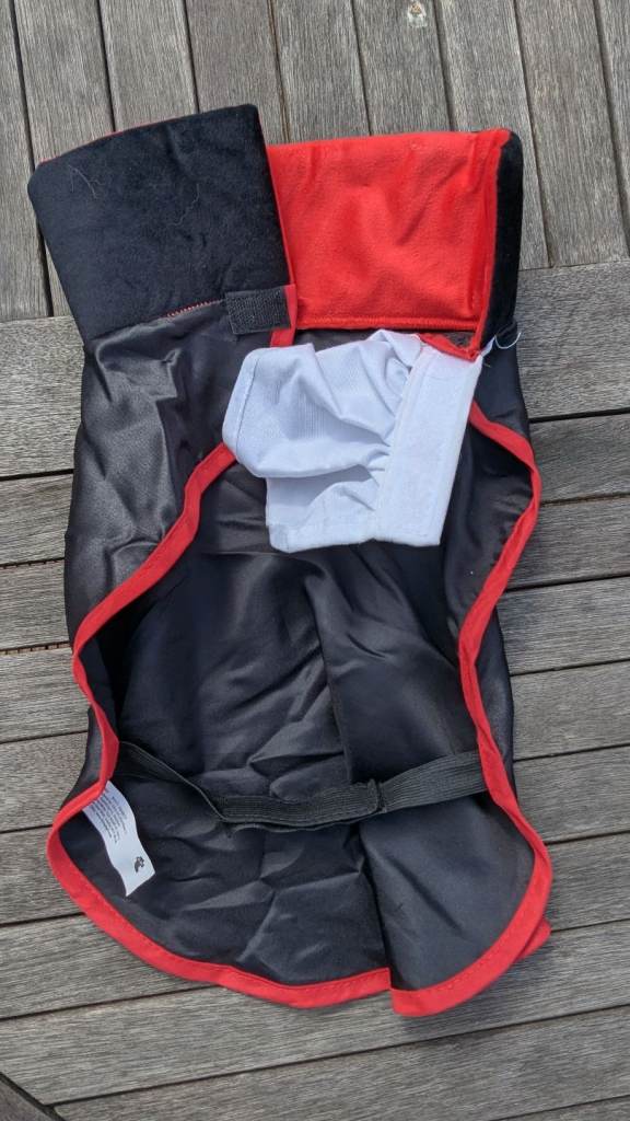 Vampire costume for a small dog