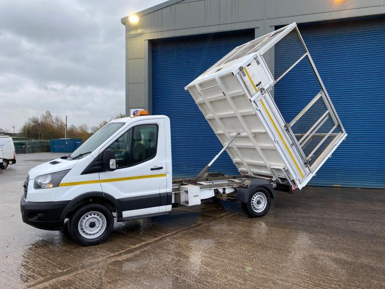 2018/68 FORD TRANSIT T350 2.0 ECOBLUE TDCI CAGED TIPPER WITH ALLOY DROPSIDES