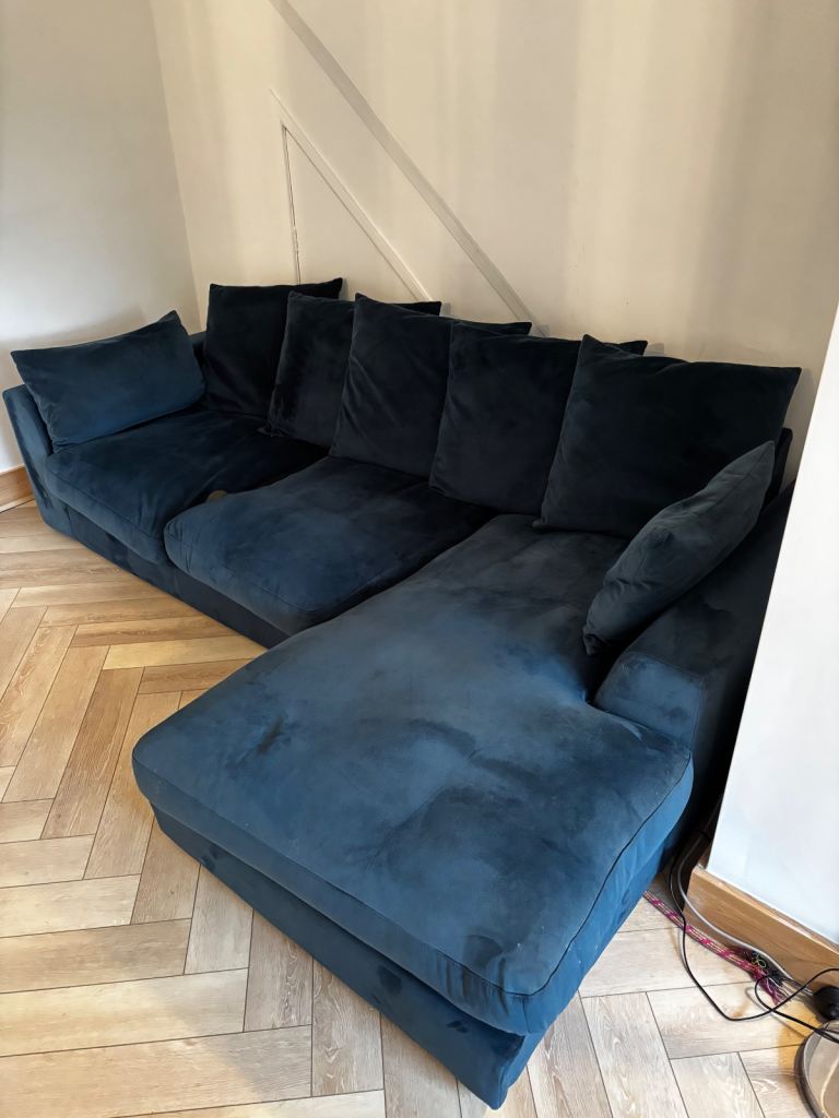 Blue RH Corner Sofa