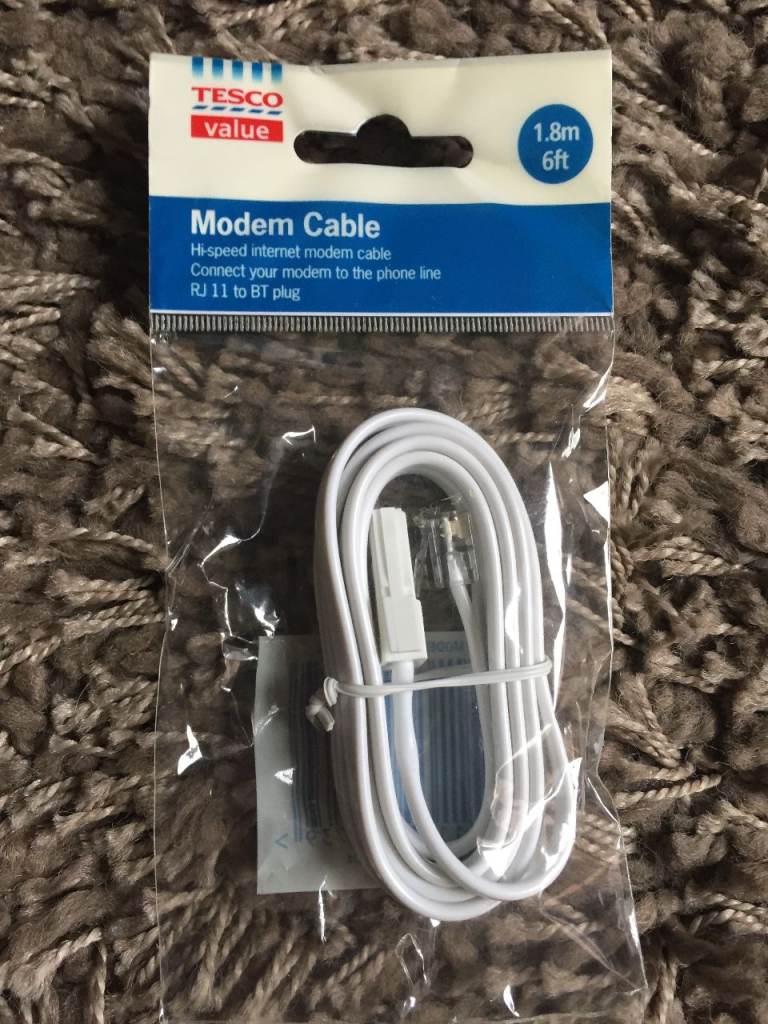 Modem Cable. 6' long. New.