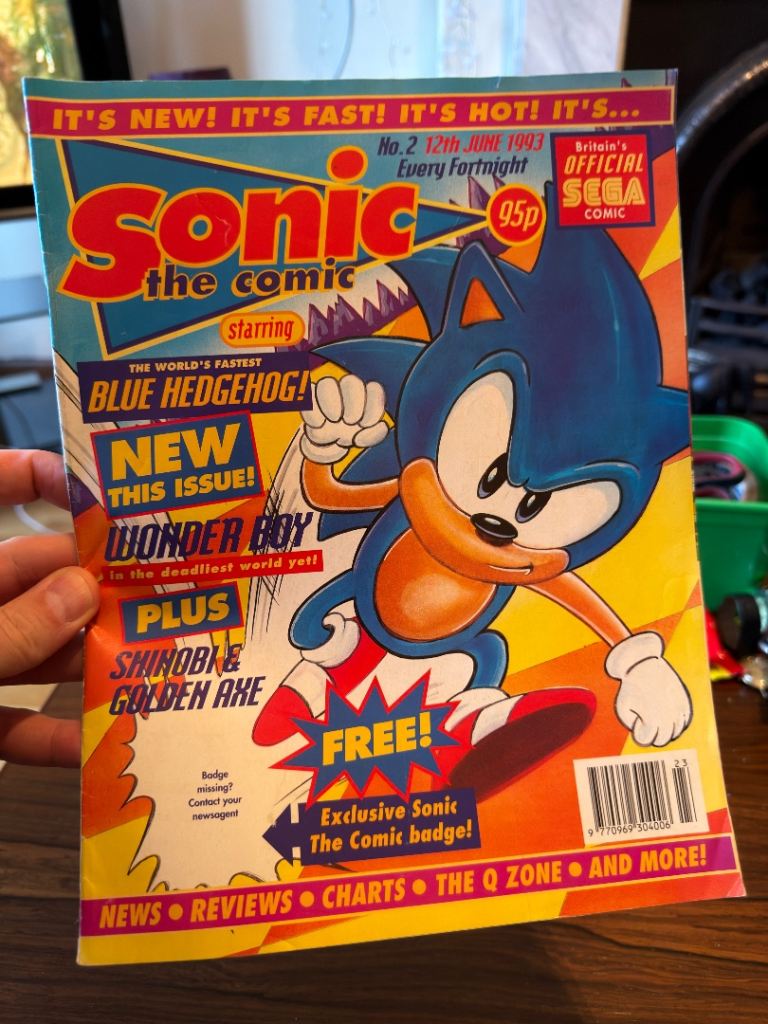 Sonic the Comic No. 2 – 12 June 1993 – Vintage Fleetway SEGA Comic