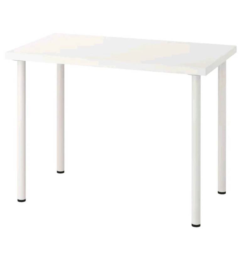 IKEA LINNMON / ADILS Table, white, 100x60 cm