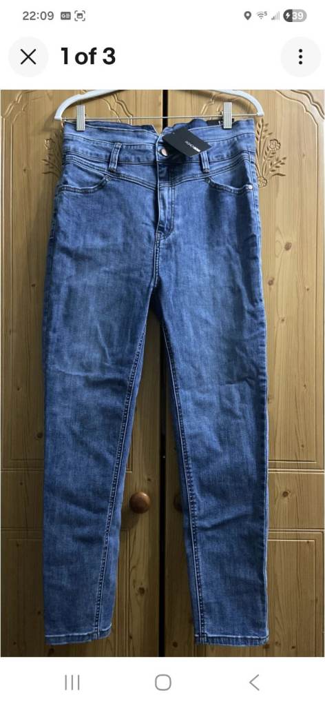 Fashion Nova adelaide super high rise skinny jeans medium wash size 13 New W Tag