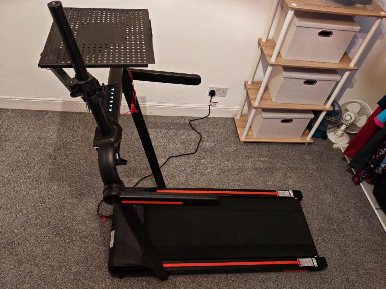 Homall Under Desk Folding Treadmill + Laptop Stand