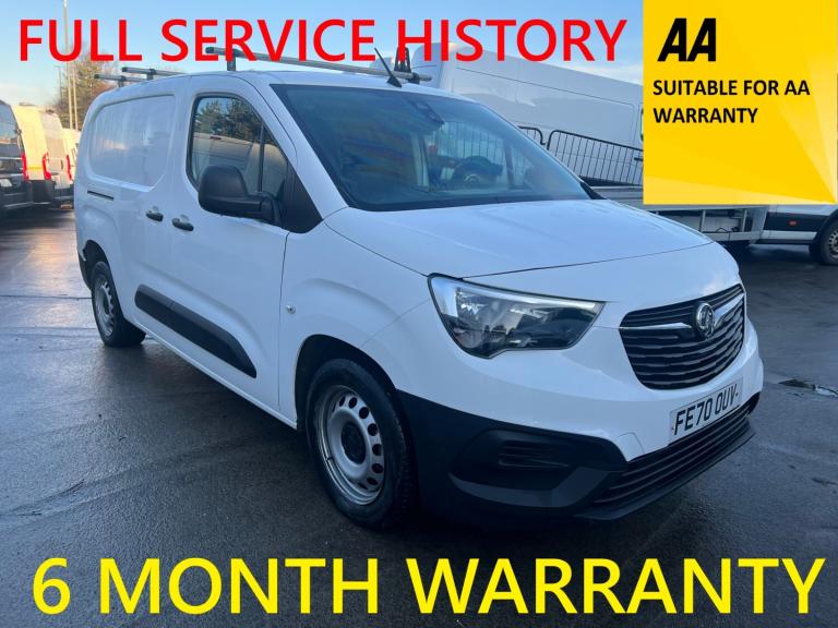 2020 Vauxhall Combo 2300 1.5 Turbo D 100ps H1 Edition Crew Van PANEL VAN Diesel Manual