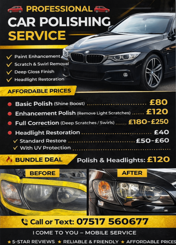 Mobile car polishing service 
