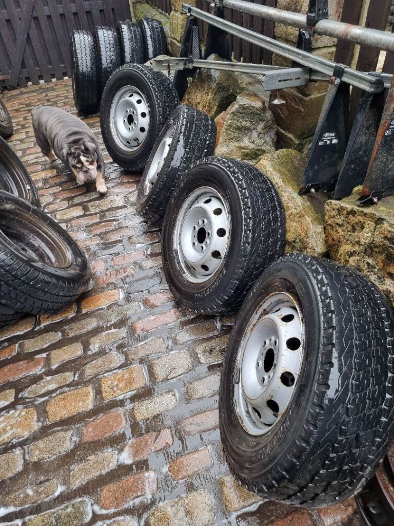 4x Peugeot boxer citeron Relay and Fiat ducato 15inch wheels and matching 215 70 15c Bridgestone 