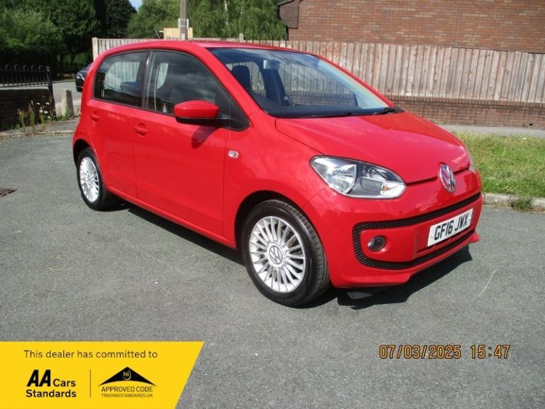 2016 Volkswagen up! 1.0 BlueMotion Tech High Up 5dr HATCHBACK Petrol Manual