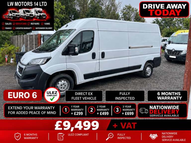 PEUGEOT BOXER 2.2 HDI 140 L3H2 LWB PROFESSIONAL PREMIUM+ 2023 73 REG