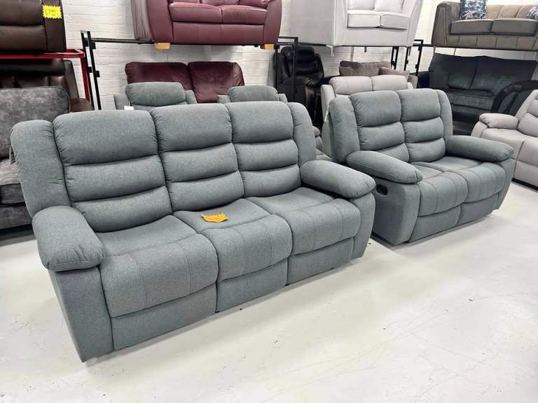🚚 Classic Roma Recliner Corner Sofa & 3+2 Seater Real Leather 25% OFF Order Now