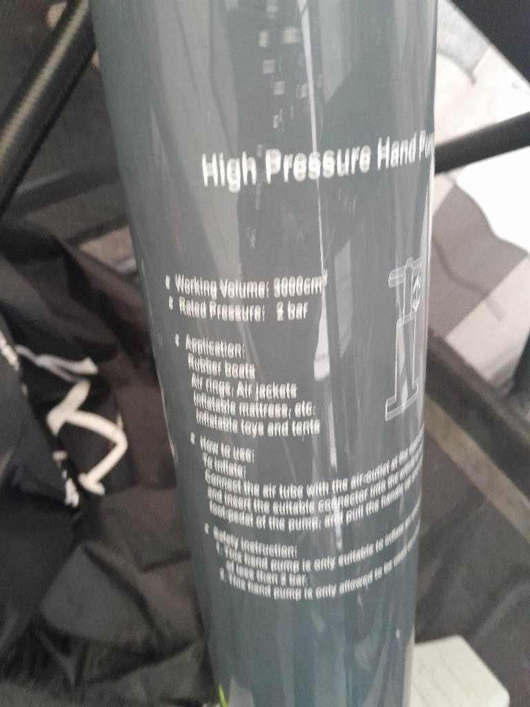 High Pressure Hand Pump for Inflatables and Awnings – Good Condition