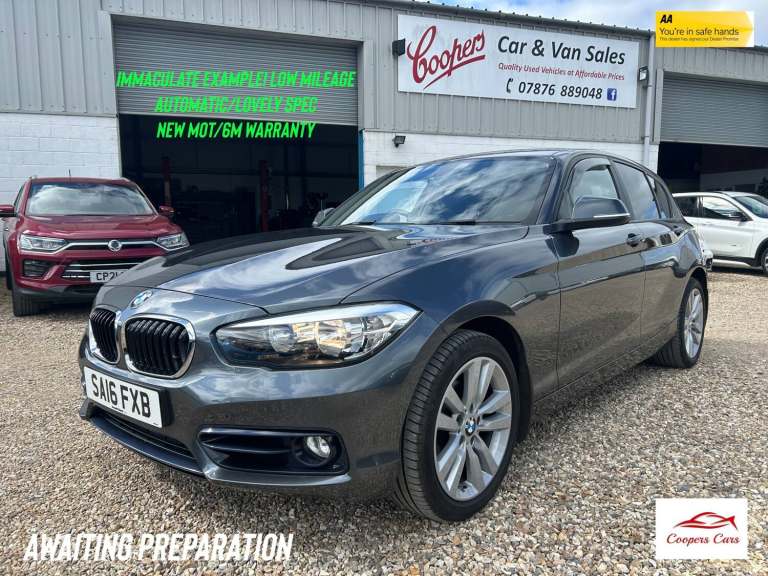 2016 BMW 1 Series 118d Sport 5dr Step Auto HATCHBACK Diesel Automatic