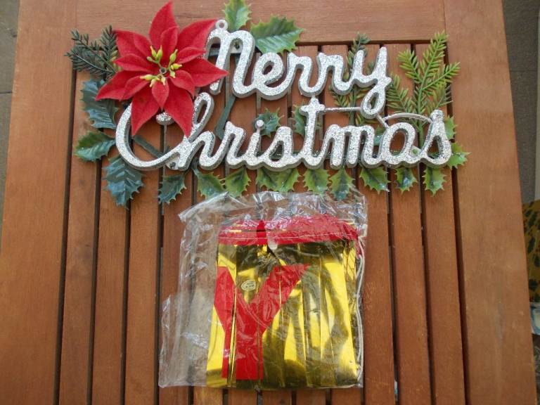 Vintage Christmas decs and Christmas baubles