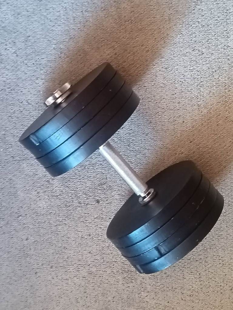 pair of adjustable dumbbells 40 kg each