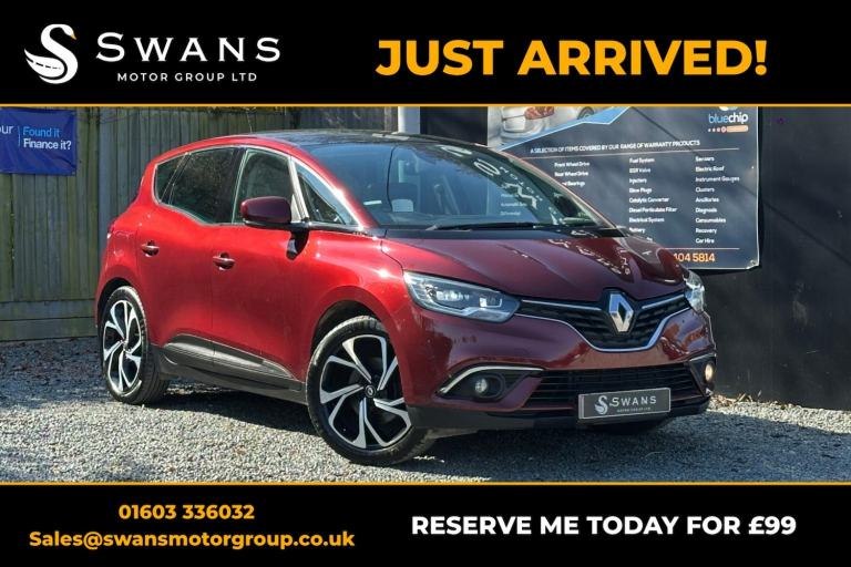 RENAULT SCENIC 1.3 Signature Nav TCe 140 Red Manual Petrol 2018