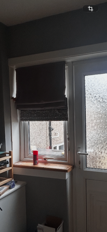 Next silver /glitter roman blind 