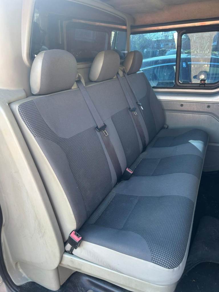 Vauxhall Vivaro Crew Cab Rear Seats 2006 to 2014