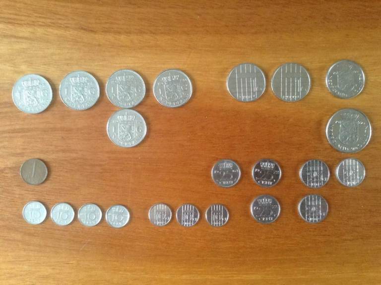 Pre Euro Coins Nederland Netherlands Gulden Guilder
