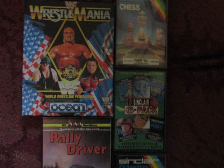 Sinclair Spectrum Games - WWF Wrestling, Ghostbusters, Werewolves of London